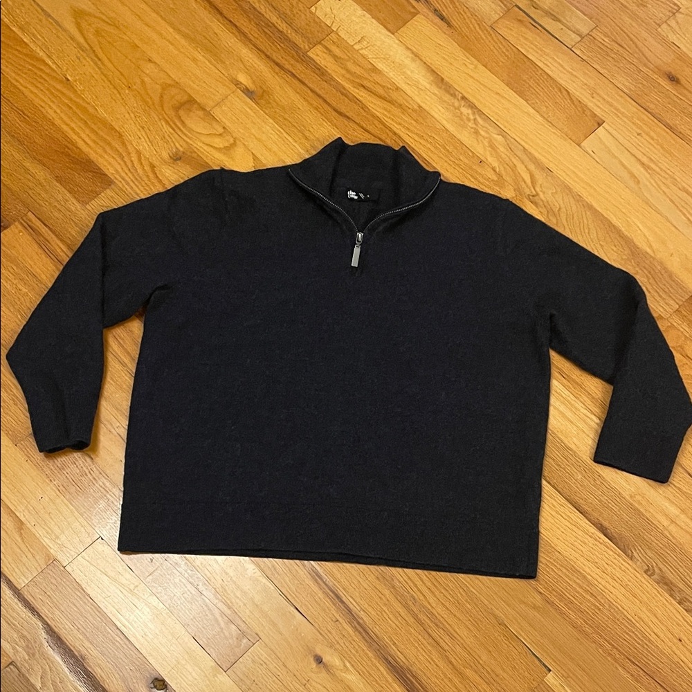 100% Merino Wool Quarter Zip Pullover by The Commons. Size XXL. Dark Blue. EUC